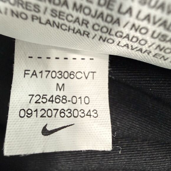 Women's Nike Pro Black Compression Crop Leggings Size Medium - Picture 3 of 9